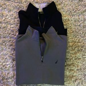 2 Men’s Nautica 1/4 zip fleece.